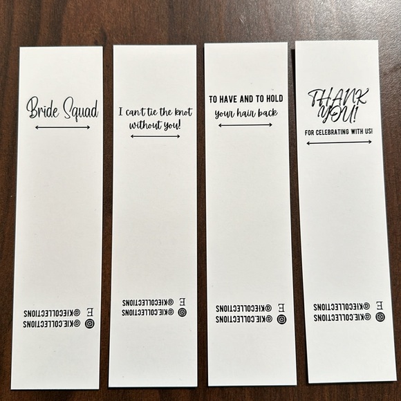 Paired-Hair Scrunchies any (2) color with pre-printed tags of your choice. - Picture 6 of 6